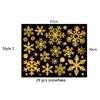 Glitter Effect Snowflake Electrostatic Wall Sticker Christmas Kids Room Decor Glass Window Home Decoration New Year Wallpaper