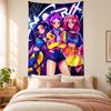 Kpop Demon Hunters Tapestry Highquality for Decorating Living Room Bedroom Dorm Walls Ideal As Bedroom Wallart Orholiday Gift