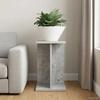 Plant Stand Concrete Grey 25 x 25.5 x 40.5 cm Engineered Wood