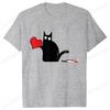Black Cat with Knift Tee Shirt, Love Couples T Shirts, Couple Shirts, Best Couple Shirts, Lovers Shirt, Black Cat Hearts Outfits