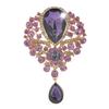Spilla con Pendente a Goccia con Strass da Donna, Gioiello da Matrimonio, Regalo, Decorazione