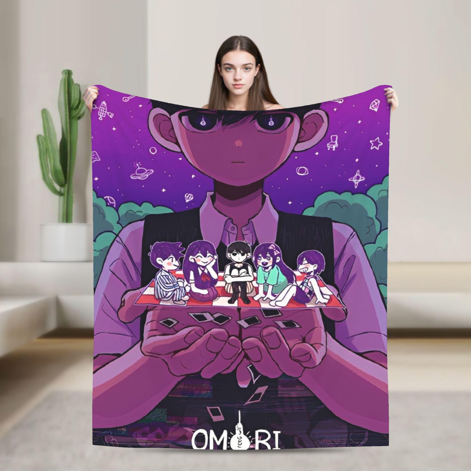Omori Funny Video Games Throw Blanket for Couch  Soft Fuzzy Plush Blanket 50x60 Inch Multi-size Bedspread for All Seasons 75x90cm