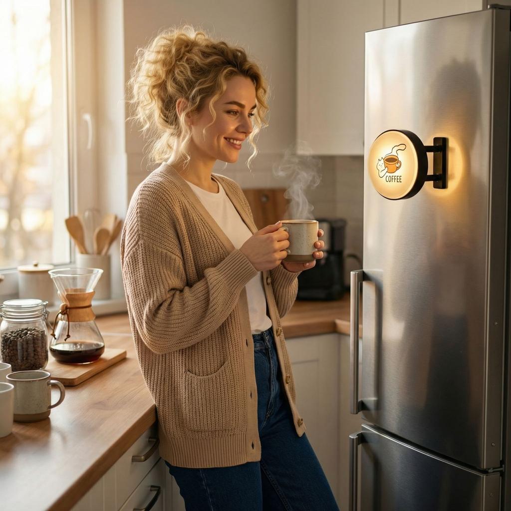 LED Lightbox Refrigerator Magnets - Glowing Refrigerator Magnets And  Boards, Decorative Night Lights, Suitable For Kitchens, Offices, Or Parties.