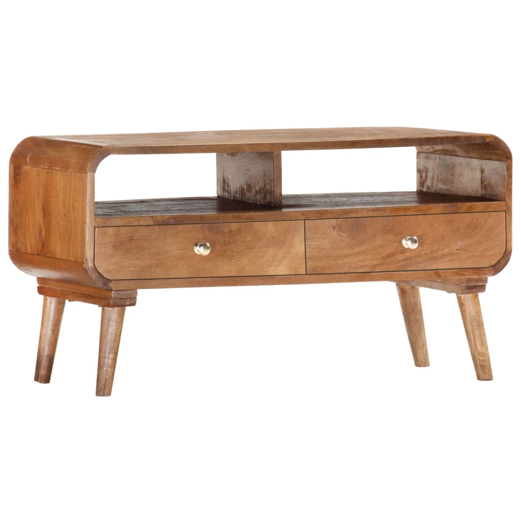 TV Stand 90 X 35 X 47 Cm Solid Mango Wood