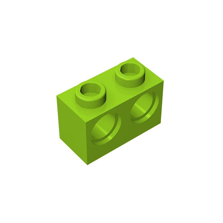 Rainbow Pig MOC Assembles Particles 32000 High-Tech Brick 1 x 2 with 2 Holes Building Blocks Kids DIY Educational Spare Toys