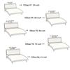 Headboard Cover Elastic Bed Head Slipcover Multi-size All-inclusive Bed Backrest Cover Bedroom Decor