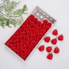 50pcs Three Layer Soap Flower Head Simulation Flower Head DIY with Base Soap Flower Head Gift Box Bouquet Home Decor Gift