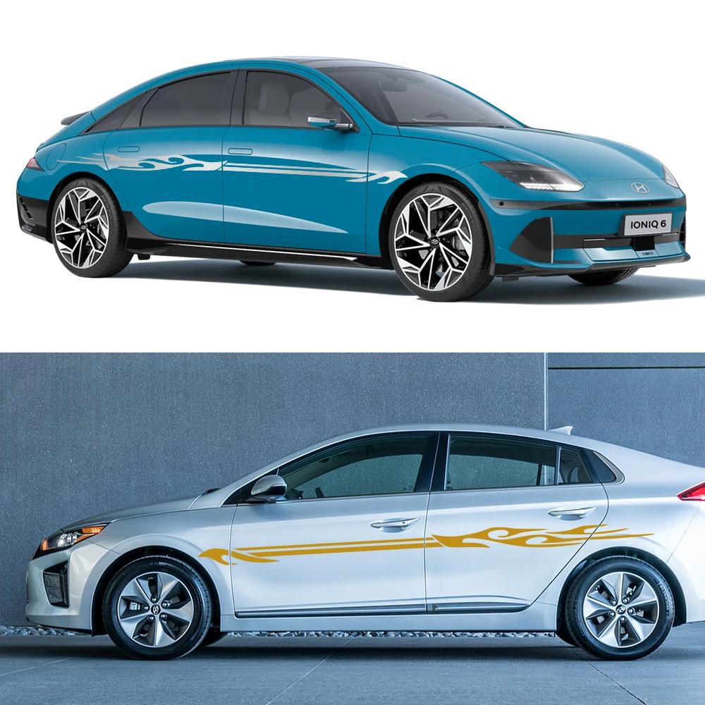 DIY Universal Vinyl Auto Racing Body Door Side Stripe Graphic Decal Sticker For Hyundai Ioniq 5 6 7 N Line 2025 2025 2025 2025