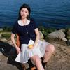 Plus Size Women's Short Sleeve Cable Knit Cardigan with Peter Pan Collar