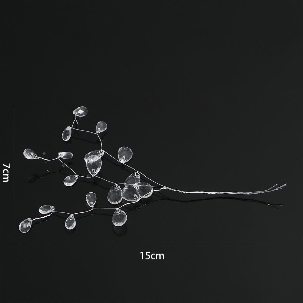 Tiara For Home Acrylic Craft Decoration Artificial Bouquet Crystal Bud Branches Crystal Flower