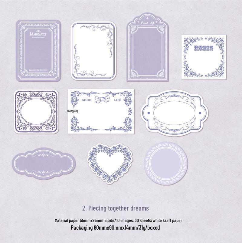 Twilight Relief Memo Pad: Mountain and Field Collection - 30 Artistic DIY Sheets, 8 Retro Designs
