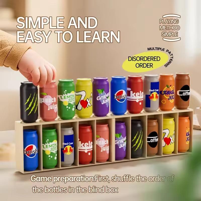 Color Matching Bottle Guess Challenge Puzzle Game Set Memory & Logic Training Strategy Board Game Party Halloween Christmas Gift