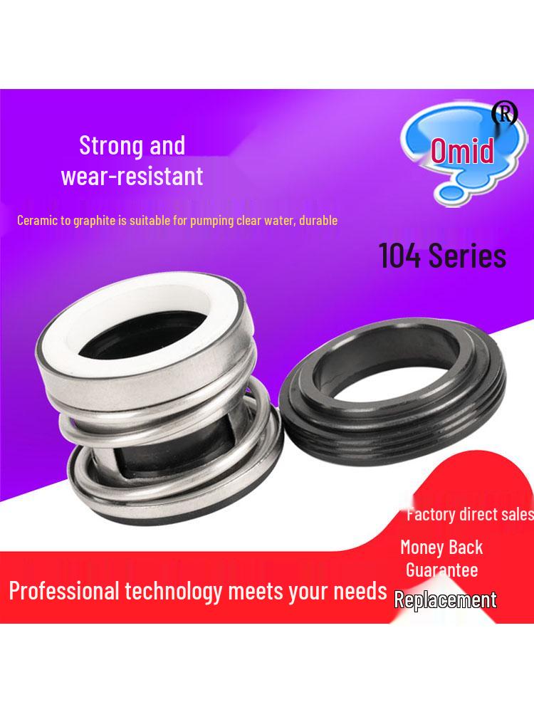 Sello Mecánico de Bomba de Agua, Eje de Grafito Cerámico, Tamaño 103/104-12-25-4