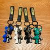 Adorable Cartoon Bear Keychain Pendant - Couple Car Bag Ornament Small Gift