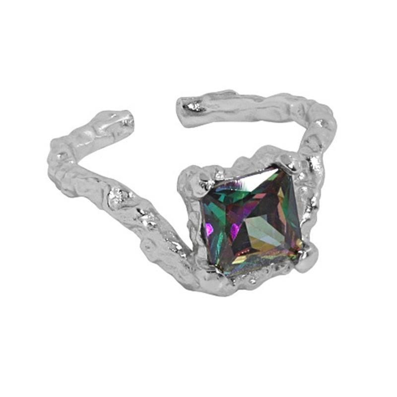 Light Luxury Niche Exquisite Design Sense Cold Wind Fashion Personality Stacking Ring Female Index Finger Ring Adjustable opening