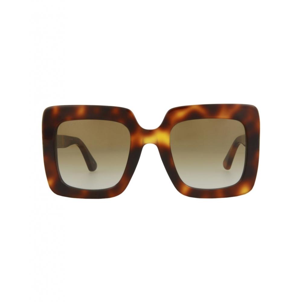 

Солнцезащитные очки Gucci в квадратной оправе из ацетата havana havana коричневые