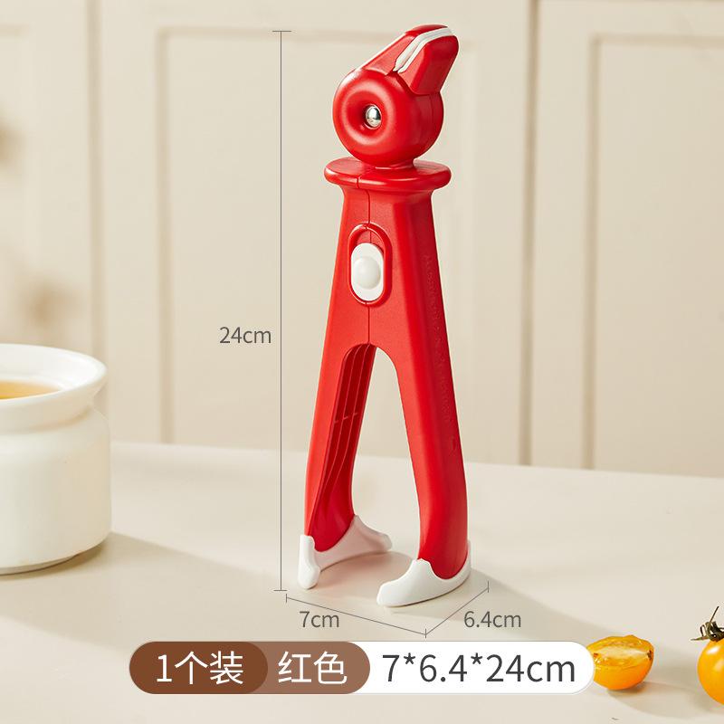 Kitchen 2-in-1 Non-Slip Heatproof Bowl & Dish Clip for Food Retrieval, Pan Lifter, and High-Temperature Oven Rack Clamp Red