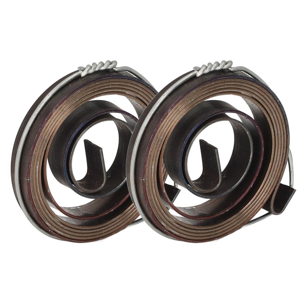 2Pcs Bench Drill Press Return Spring Chromeplate Robust Stable Quill Feed Return Coil Spring