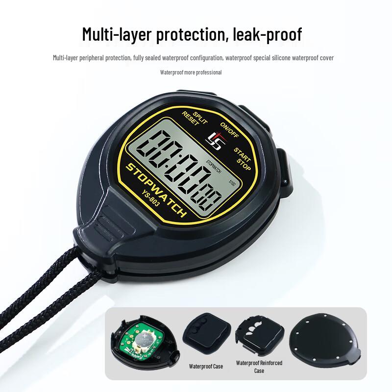 YS Waterproof Sports Stopwatch Timer with Large Display