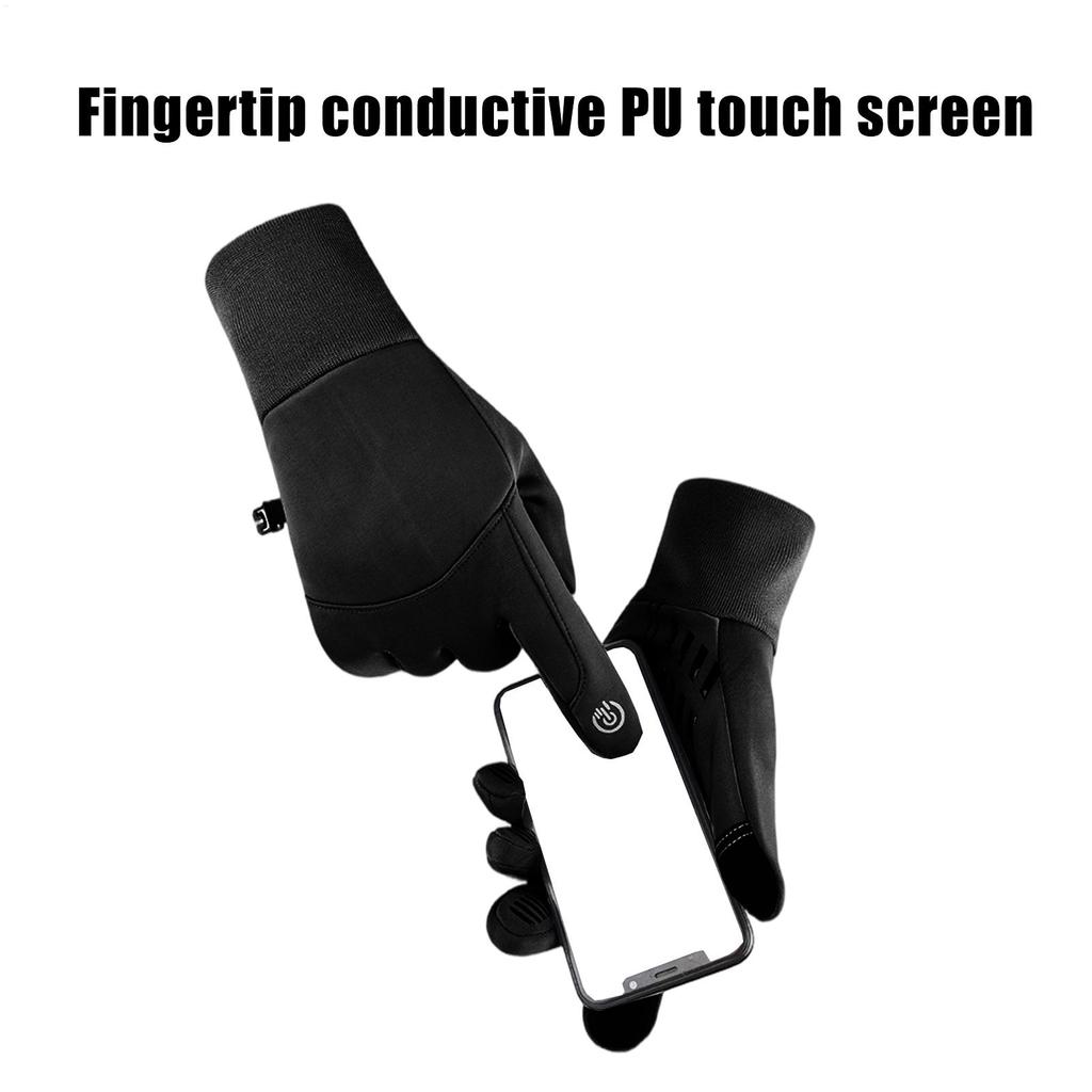 Electric Heated Gloves Non-Slip Cold Weather Screen Touch Winter Electric Heating Gloves for Skiing Cycling Hiking Commuting Men