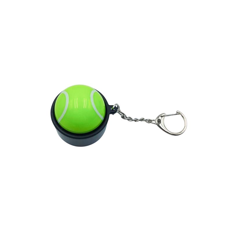 Creative 3D Print Basketball Football Fidget Keychain Push Clicker Stress Relief Toy for Corporate Promotional Gift