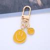 Smiling Face & Heart Enamel Keychain with AirPods Case Holder
