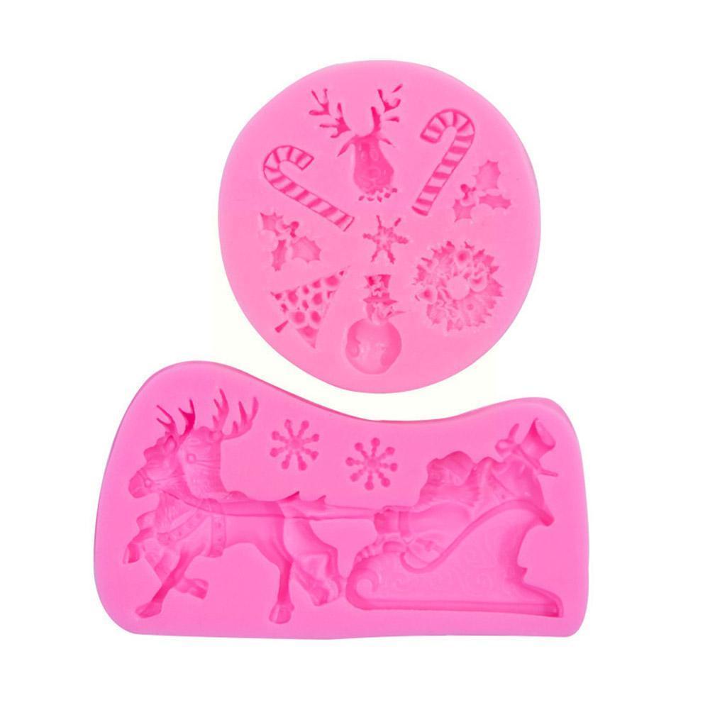 

DIY Рождественская силиконовая форма, дерево, смола, инструменты для торта, украшение торта помадкой, аксессуары для выпечки, инструменты