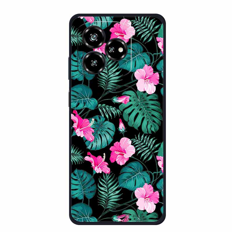 Funda For ZTE Axon 60 Lite Case Cute Cartoon Cat Black Silicone Soft Phone Case For ZTE Blade V60 Axon 60 Back Cover Case 60lite