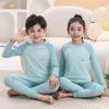 Teen cotton shoulder-plugged long johns boys and girls leggings underwear set junior high school students middle and older children pajamas pajamas
