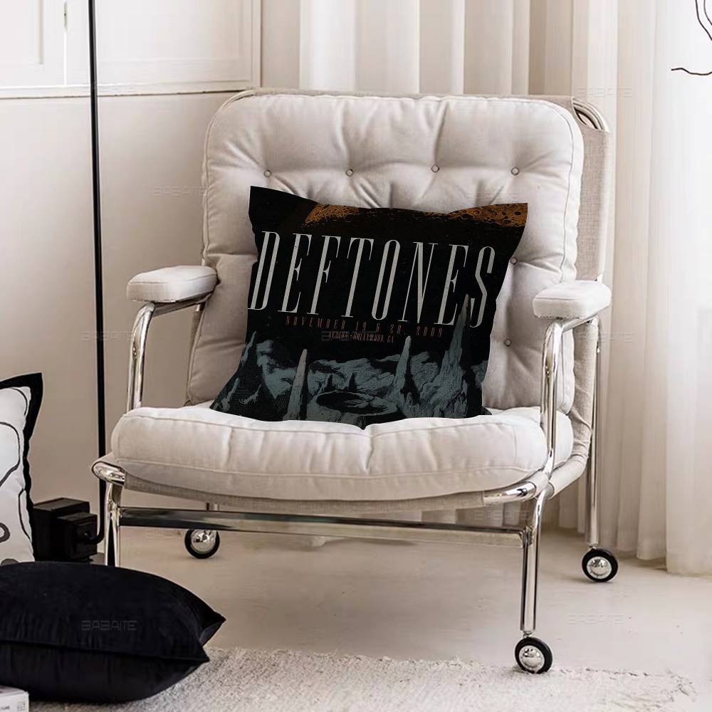

Рок D-Deftones Банда Наволочки Мультяшный Диван Декоративный Дом Двусторонняя Печать Короткий Плюш Милая Наволочка 12x12Inch