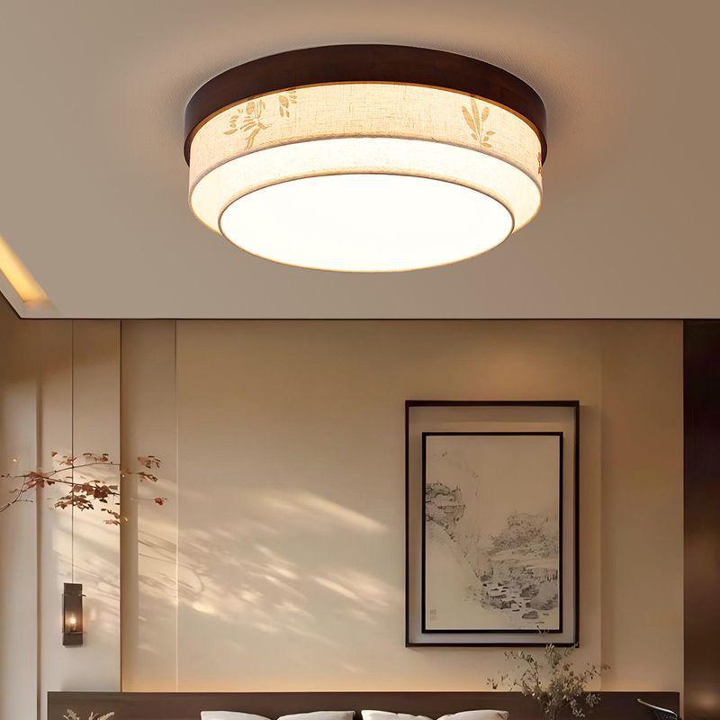 Song Dynasty Aesthetic Ceiling Light - New Chinese Style for Living Room, Bedroom & Study