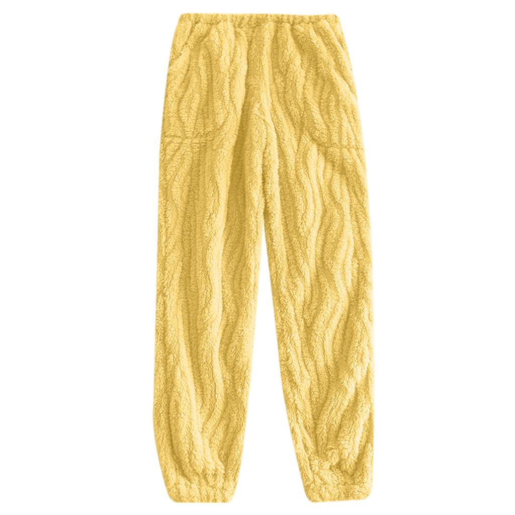 Women's Fashion Fleece Line Thickened Long Pajama Pants