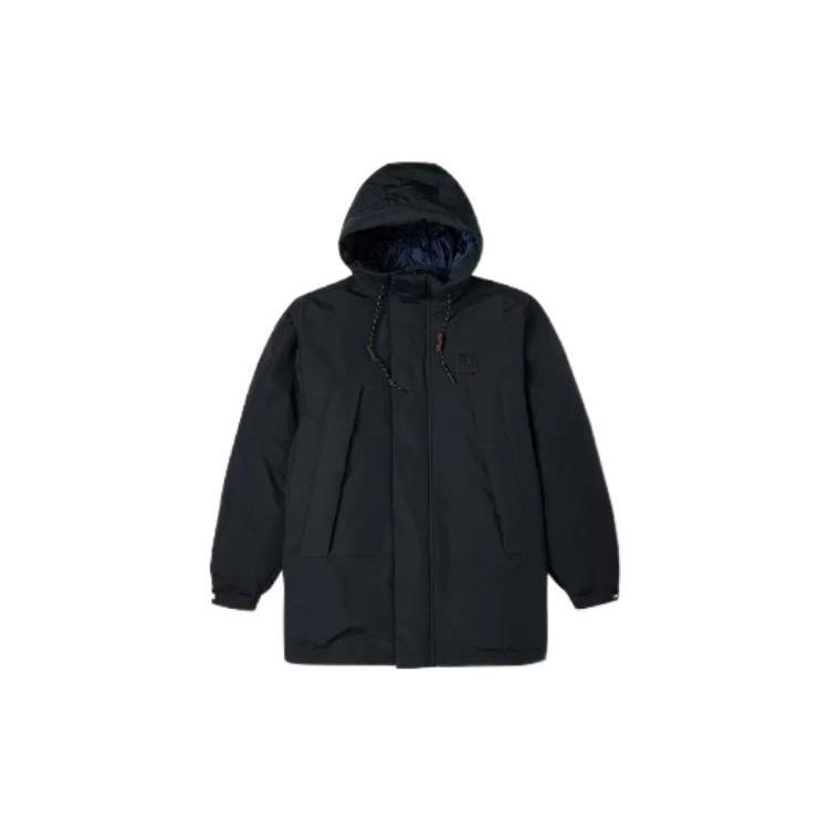 Converse Premium Mid Down Hooded Jacket Asia Sizing Black Men s 10023775-A03 XL