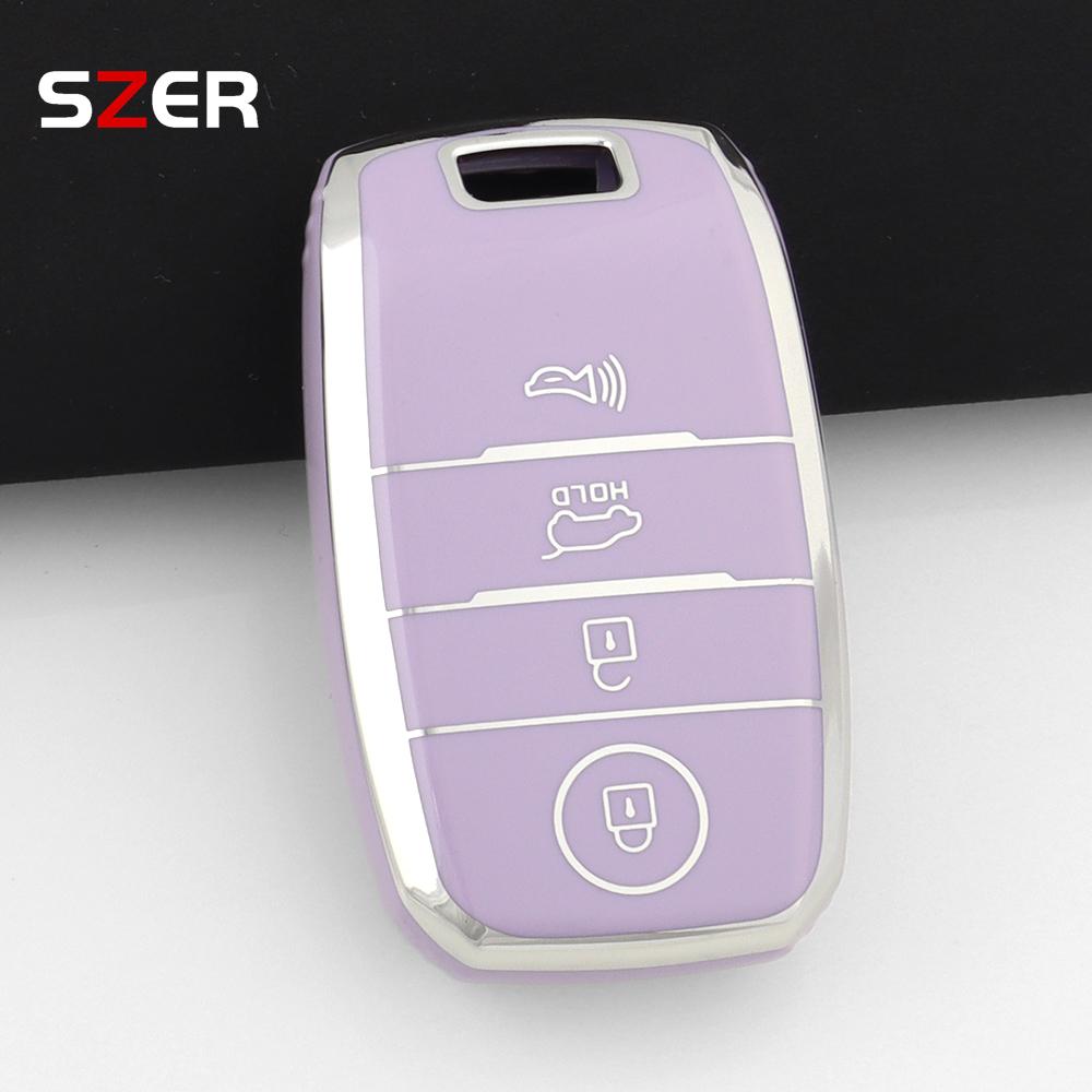 3 4 Tasten TPU Auto Fernbedienung Schlüsselhülle Abdeckung Schale Fob Für Kia Sportage Cerato Optima K2 K3 K4 K5 Rio Picanto Soul Sorento Sedona