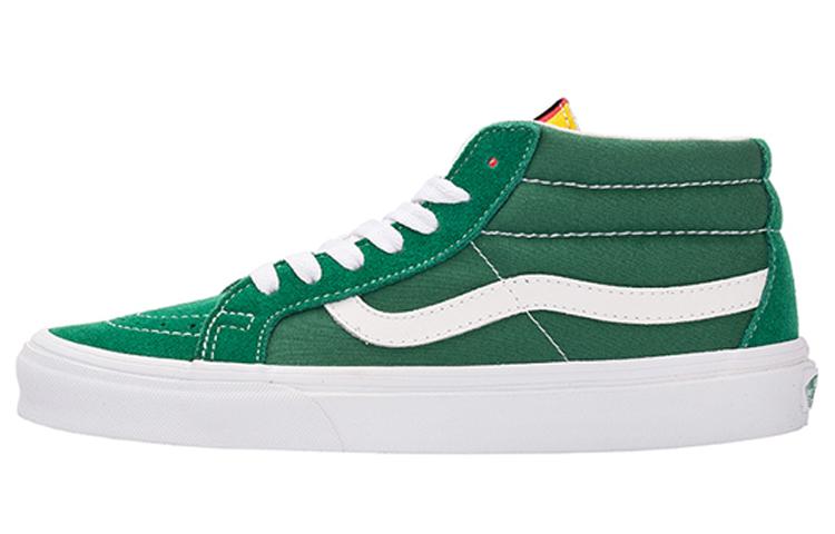 Кроссовки Vans SK8 Mid Suede Уличный стиль Зеленый Белый VN0A391FTOY 36