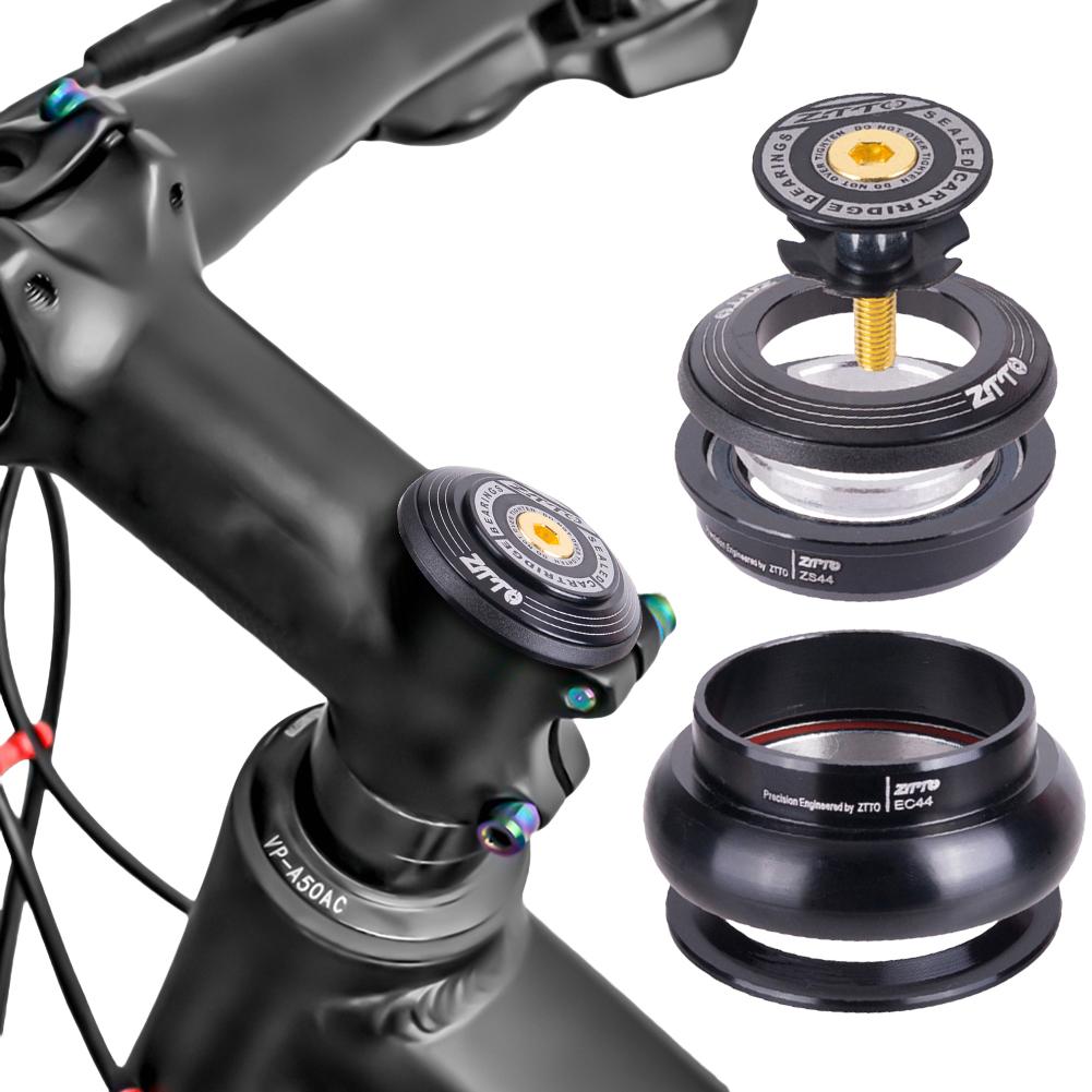 Bicycle Headset 44mm Threadless Headset Aluminum Alloy Straight Tube Frame To Tapered Tube Fork 4444T ZS44 EC44