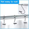 Decorative Shower Curtain Hooks Rust Proof for Bathroom, 12pcs Premium Rust Resistant Hooks Glide Shower Ring Hang Holder T Shape Hooks for Living