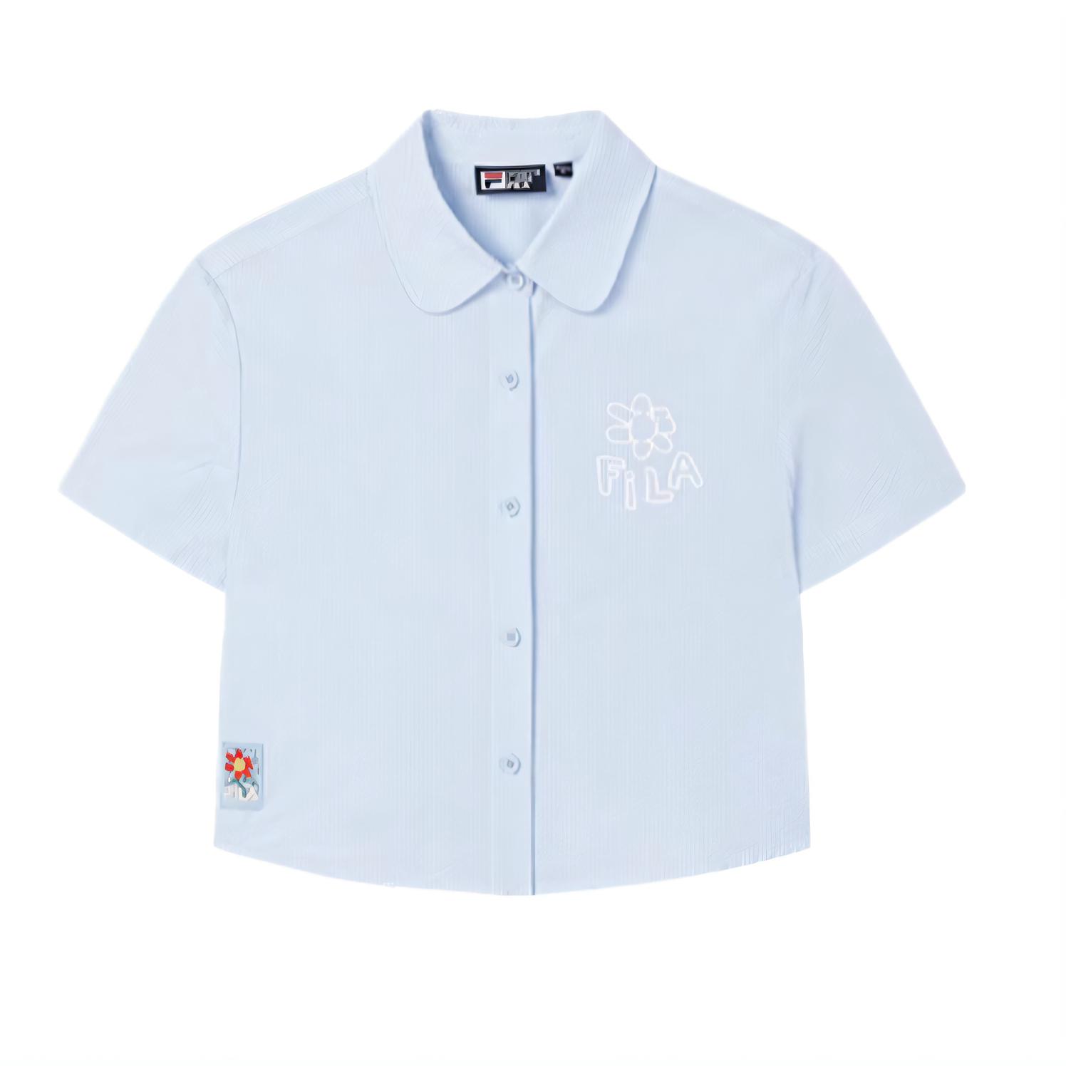 

Fila X TIM LAHAN Камень Приятный к коже Удобный Модный Мягкий Футболка с коротким рукавом Женские рубашки Синий F51W529403F-LB S