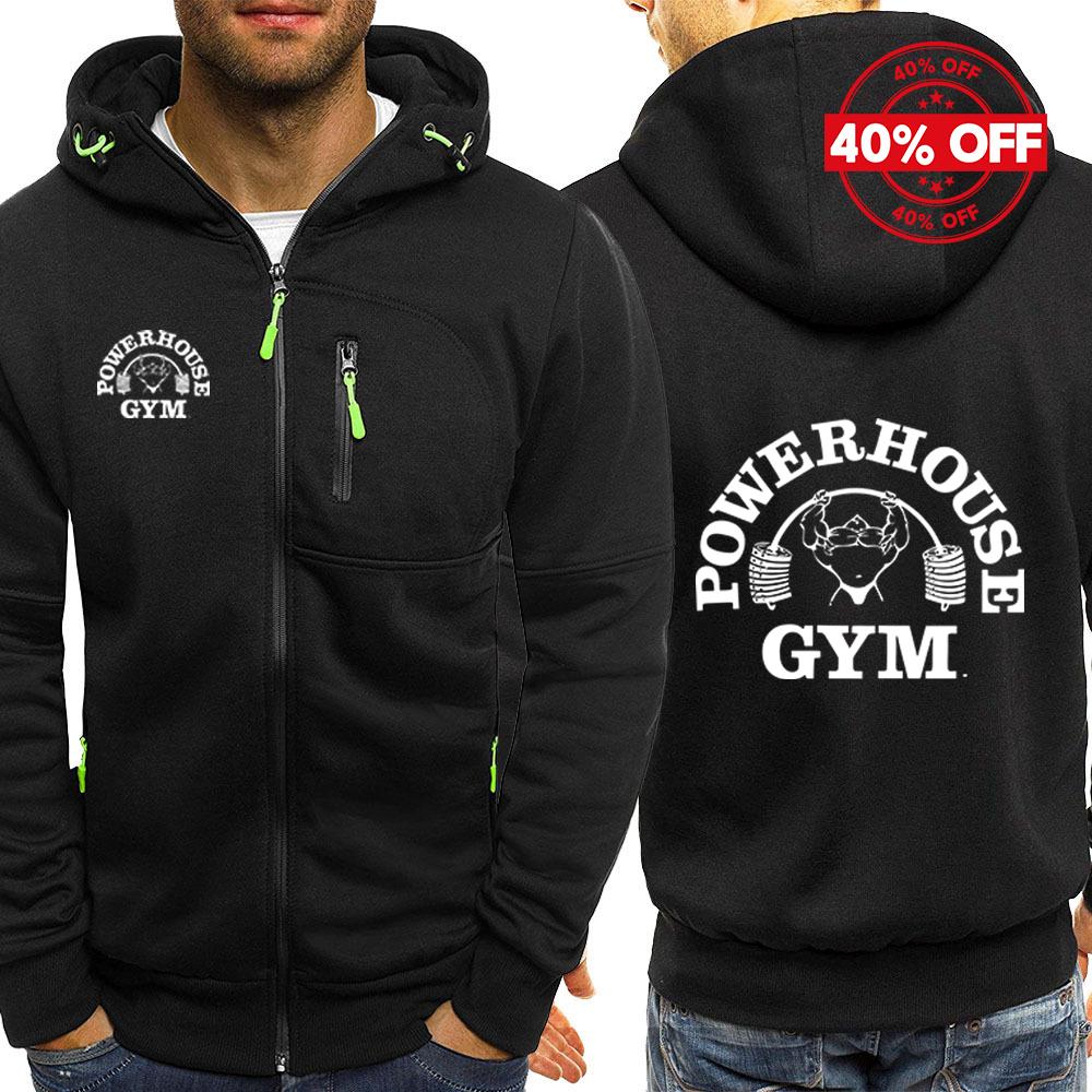 2026 Unisex Hoodies Hooded Spring Autumn Man's Jacket Long Sleeve Zipper Design Powerhouse Gym Logo Logo Print Slim Fit Casual Coat