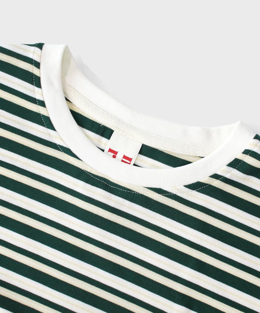 Maseumaluljeueopaeleol Cool Airy Stripe T-Shirt_Green