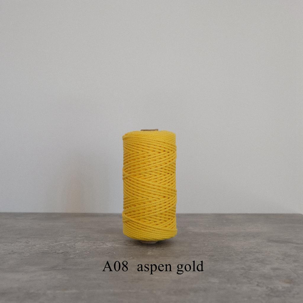 42 Colors 3mm 3-Ply Cotton Cord Pure Cotton 3 Strands Rope Home Tapestry Kids Handmade DIY Macrame Cord