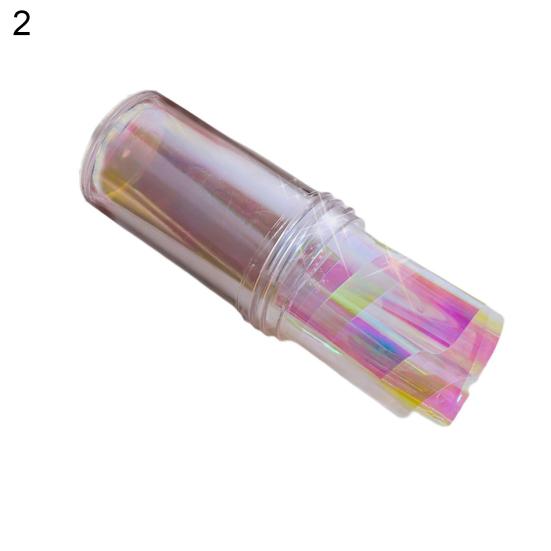 Nagelaufkleber, abnehmbar, glänzende Oberfläche, Kunststoff, DIY Nail Art-Aurora-Film, Maniküre-Transferpapier, Nagelzubehör