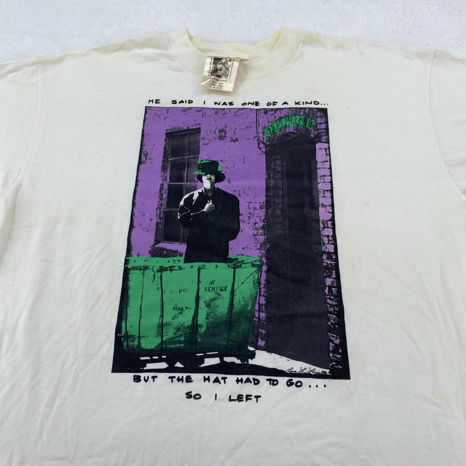 

Vintage 90s Pink Tease Collage Pop Art Shirt Mens XL One of a Kind Hip Hop 3XL