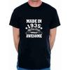 Made In 1935 Unique Printed Tshirt 90 Years of Being Awesome Novelty Funny TShirt Woman Man Cotton Crewneck Creative Tops