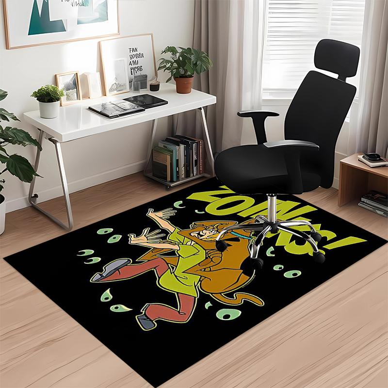 Scooby-Doo Printed Carpetrugfor Office Chair Living Room Bedroom Kitchen Room Decor Gifts