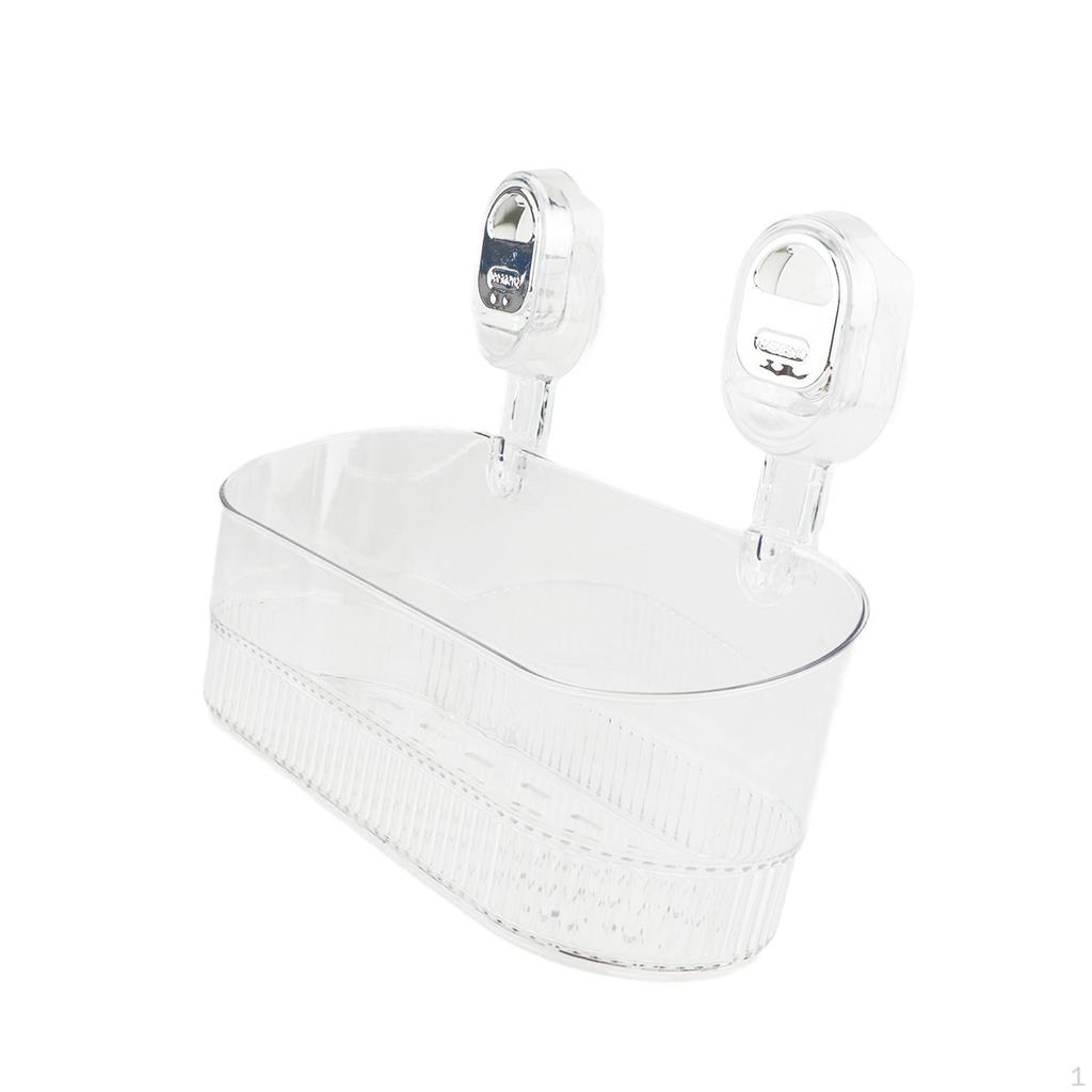 Suction Cup Shower Shelf Bathroom Organizer Modern Detachable Multifunctional Wall Mounted