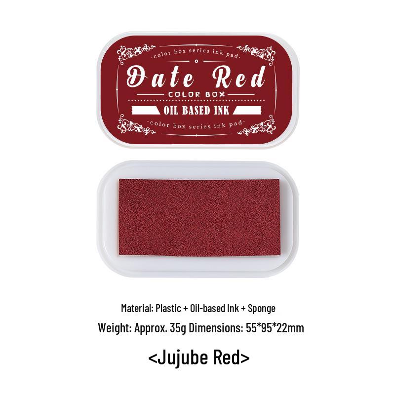 ZABC Special Edition: 12-Color Oil-Based Ink Pad Set for Journal Decoration and Stamping
