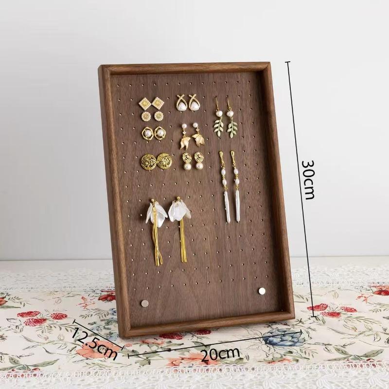 

Wooden Jewelry Display Rack Earrings Ring Holder Storage Stand Jewelers Bracelet Showcase Holder Jewellery Exhibition Stand