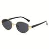 4-piece Set of New Fashion Trend Retro Style Women's Oval Sunglasses