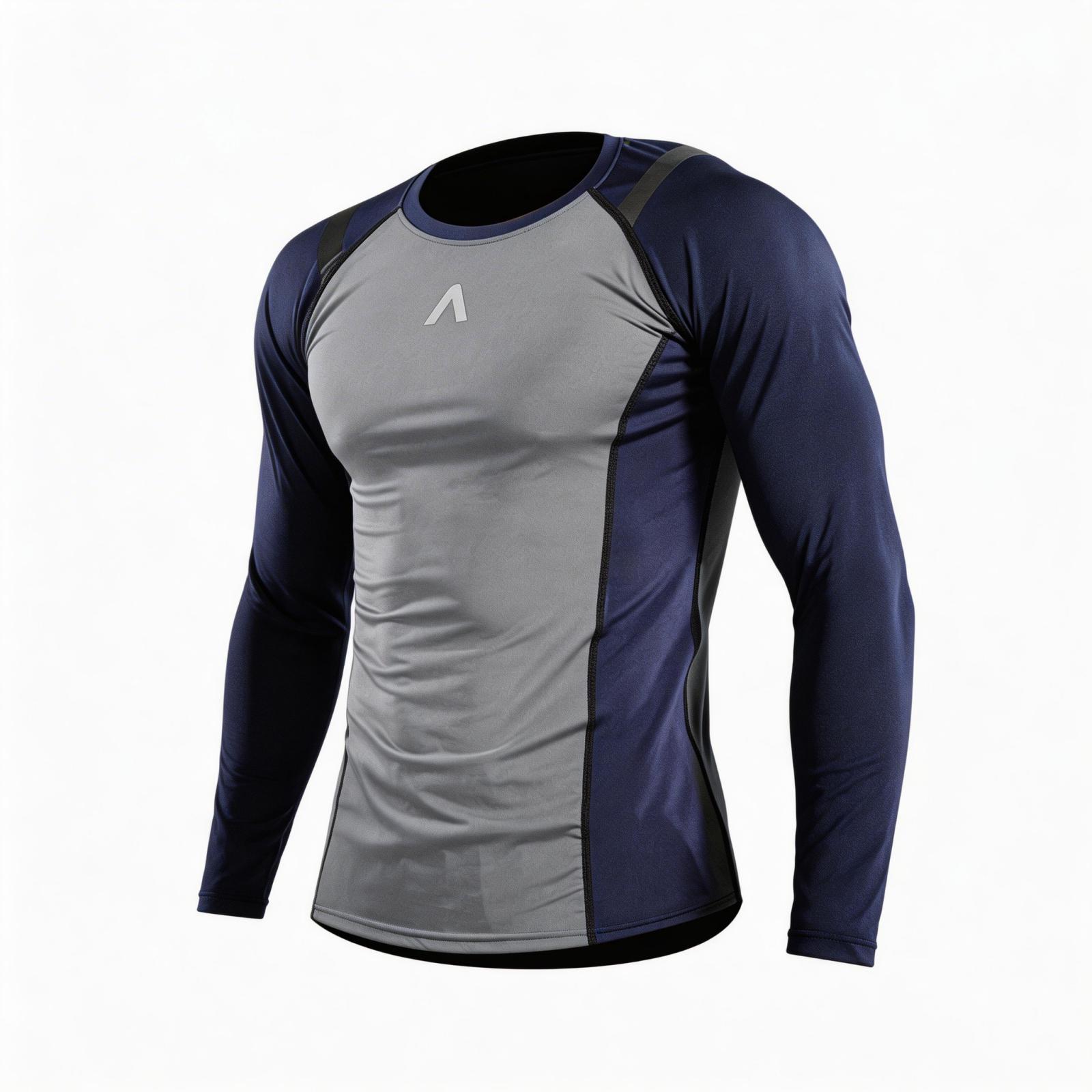 

Men s Tight Training Compression Shirt, Running Quick-drying Clothing, Sports Top, Fitness Clothes XL